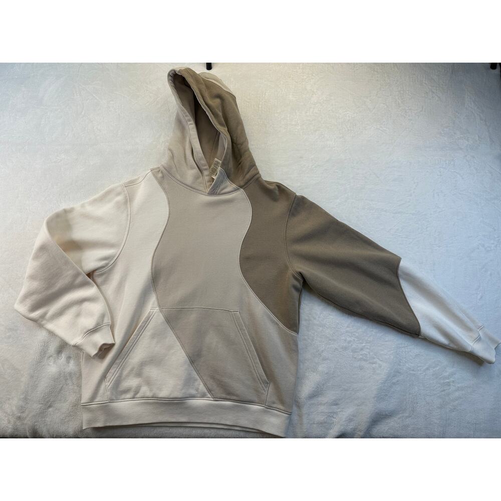 Alo Yoga Make Waves Hoodie Ivory Bone Gravel XS Womens / XXS Mens Sweatshirt EUC - Picture 4 of 16
